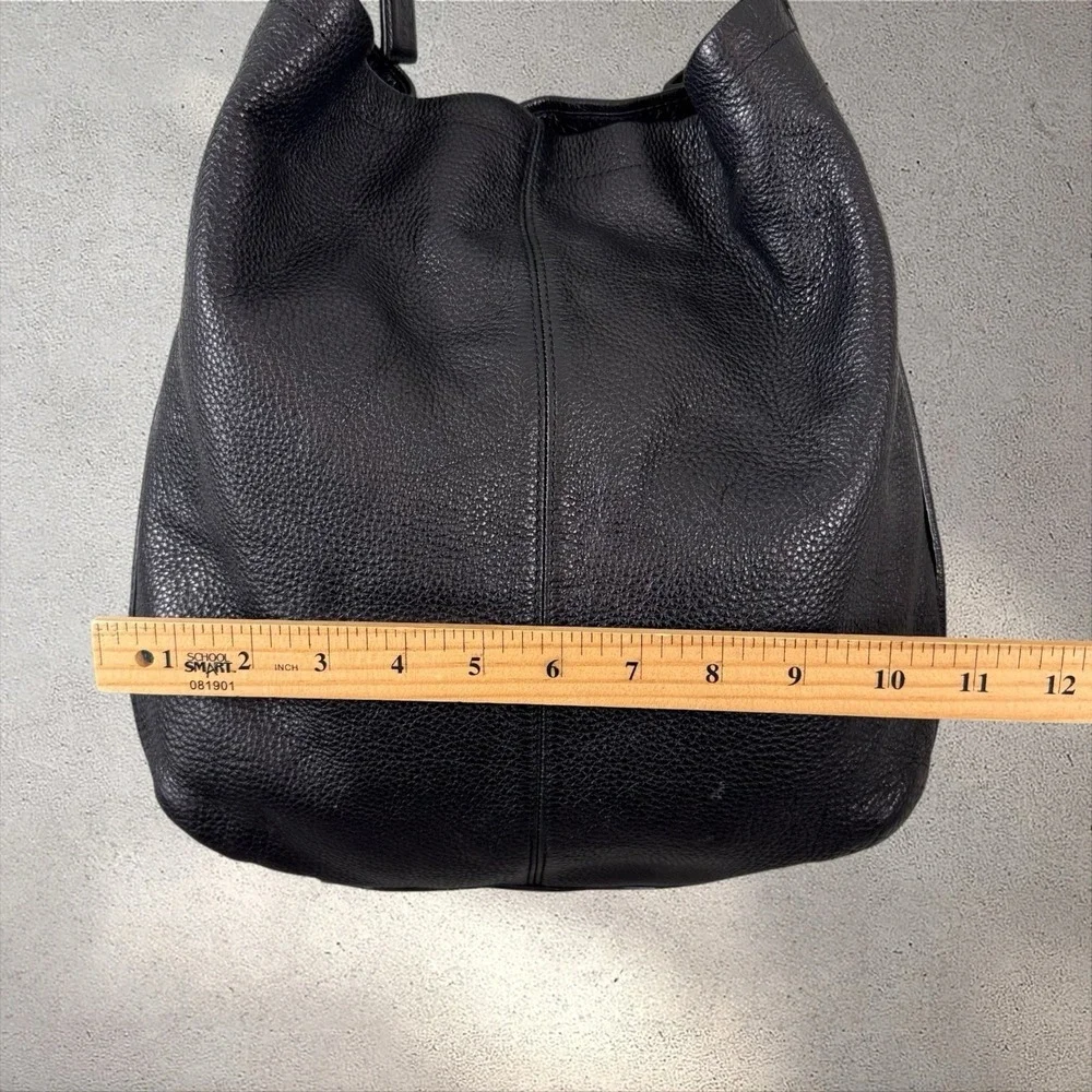 Coach Park Avery F23309 Hobo Slouchy Shoulder Bag Pebbled Leather Black Tassel - Picture 8 of 8